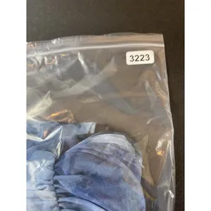 Abercrombie & Fitch Blue Mesh Ruched Strapless Lined Maxi Dress M NWT thumbnail 15