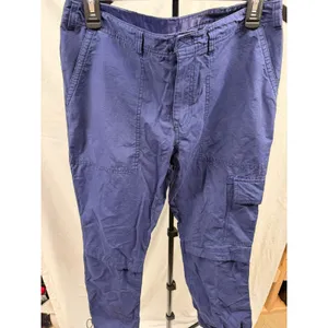 Abercrombie Vintage ‎ 90's Y2K Womens Navy Relaxed Utility Cargo Paratrooper Pants Sz 6 thumbnail 2