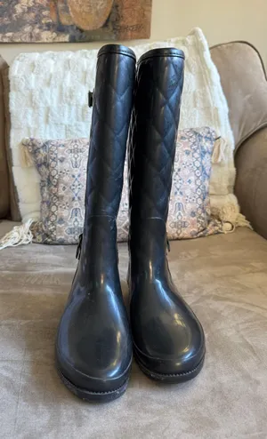 JustFab Tall Rubber Boots thumbnail 1