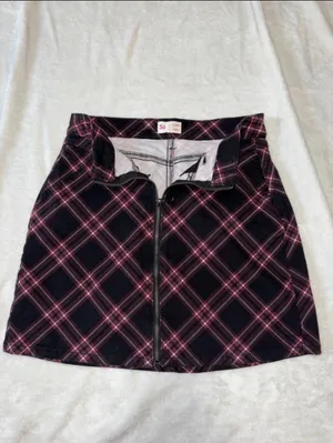 SO plaid zipper mini skirt thumbnail 2