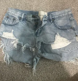 One teaspoon low rise denim shorts thumbnail 1