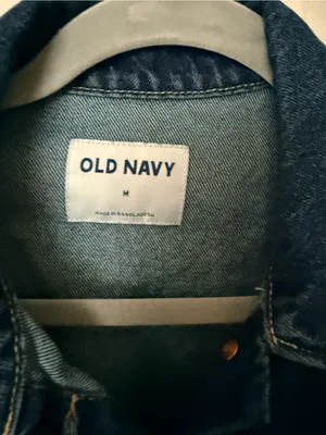 Old Navy Dark Blue Denim Jean Jacket thumbnail 4