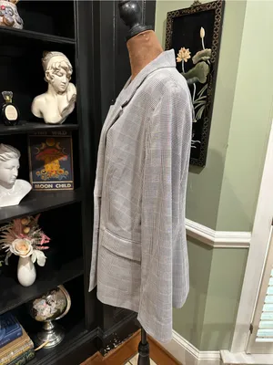 The Limited Glen Plaid Double‑Breasted Blazer – NWT – Size 14 thumbnail 6
