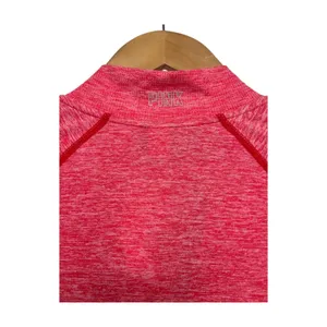 Victorias Secret Pink Active Top Womens Medium Pink Quarter Zip Yoga Gym Workout thumbnail 5