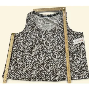 Joyspun 3X Pajama Set Cheetah Leopard Print Tank Shorts Dreamy Soft Sleepwear thumbnail 3
