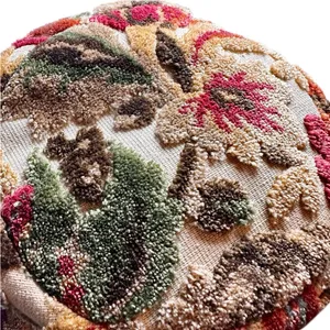 Vintage Handmade 60s Chenille Carpet Floral Tapestry Hat Go-Go Grunge Bucket EUC thumbnail 9
