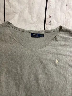 Polo by Ralph Lauren women’s Light Gray long sleeve blouse large thumbnail 3