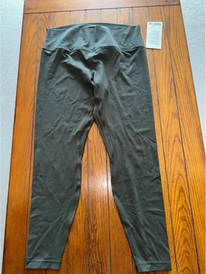 Lululemon Align High Rise 28” Dark Olive Size 16 NWT thumbnail 3