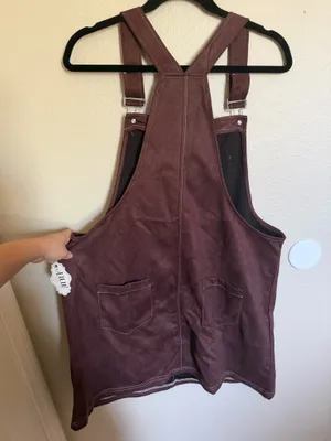 Mini dress with adjustable straps Brown Size XL thumbnail 2