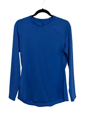 REI Women’s UPF 50+ Lightweight Base Layer Long-Sleeve Crew Top in Blue - Size M thumbnail 1