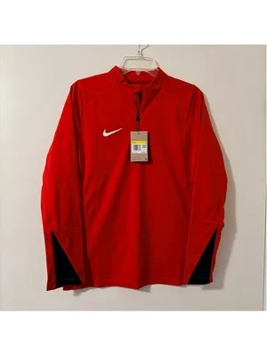 Nike EUC Women's Storm-Fit 1/4 Zip Top Red Small - $105 Retail h thumbnail 15