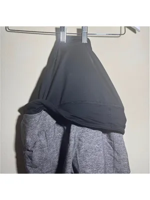 Lululemon Athletic Shorts Size 10 Grey Black thumbnail 7