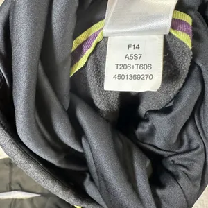 The North Face Funnel Neck Grey Sweatshirt Womens L Hooded Neon Green Stitching thumbnail 8