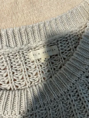 PacSun L.A Hearts White Oversized Sweater thumbnail 3