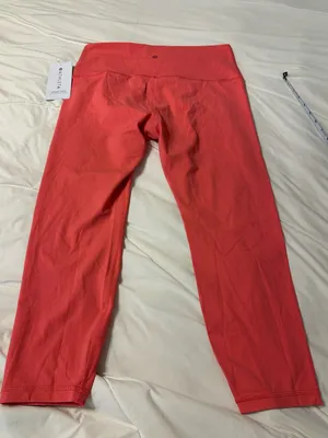 Athleta Coral Pink High-Rise Transcend 7/8 Tights - Performance - NWT - Size 1X thumbnail 5