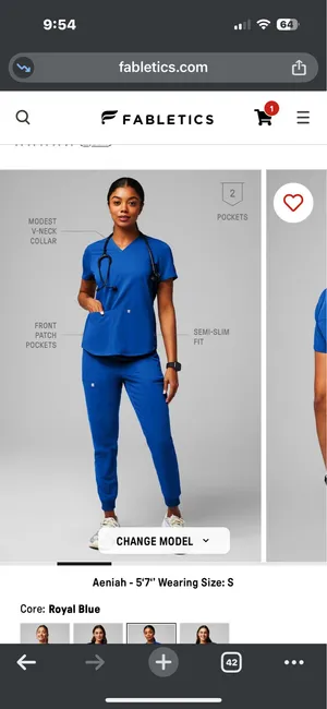 Fabletics Method Scrub Top thumbnail 3