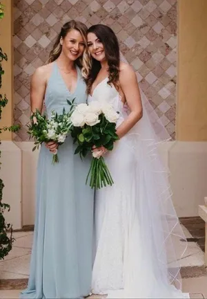 Birdy Grey Moni Convertible Bridesmaids Dress In Sage Green XS NWT thumbnail 11