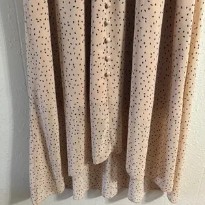 Elegant Cream Polka Dot Dress thumbnail 3