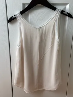 Aritzia Babaton Liev 100% Silk Tank in White thumbnail 3