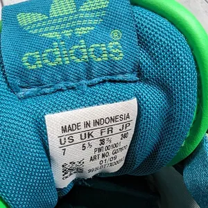 Adidas Forum Low Sneakers Women Size 7 Teal Pink Green‎ White Athletic Shoes thumbnail 7