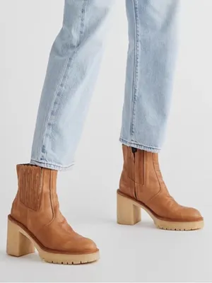 FREE PEOPLE James Chelsea Boot Brown 37.5 US 7 thumbnail 1