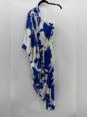 HUTCH Stretch Satin One-Shoulder Maxi thumbnail 4