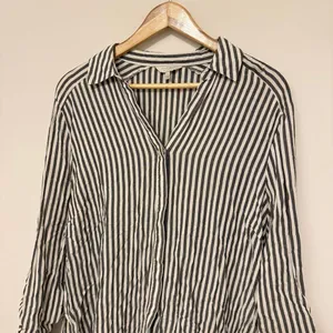 Lucky Brand Button Down Shirt Tunic Dress Size Large Striped Boho Beach Cover Up thumbnail 4