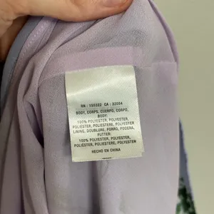 NEW Larke x Anthropologie Garden Party Lilac Purple Swing Mini Dress - Size M thumbnail 8