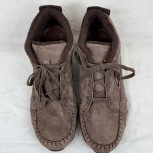 Skechers‎ Relaxed Fit Womens 10 Brown Suede Faux Fur Memory Foam Boots thumbnail 3