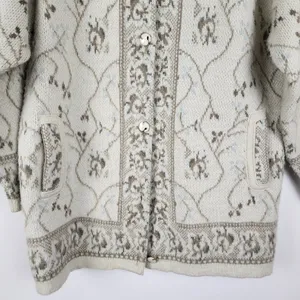 Vintage Cardigan Indutexsa Floral Knit Coastal Grandma Sweater thumbnail 14