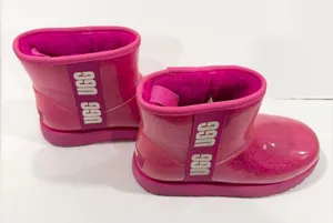 UGG Pink Clear Mini Boots Women’s 7 Waterproof Shearling Cozy Winter thumbnail 1