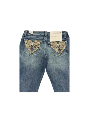 Fire & Rain Women’s Bootcut Flare Jeans Size 11 Medium Wash Low Rise Stretch NWT thumbnail 2