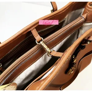 Michael Kors Jet Set Saffiano Leather Tote Bag Luggage Large Big Shoulder Purse thumbnail 10
