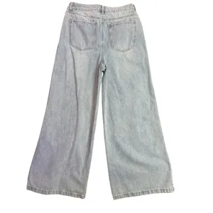 Stevie Jeans Steve Madden Wide Leg High Rise Jeans Womens 28 Light Wash Denim thumbnail 3