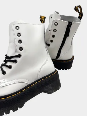 Dr. Martens Women Size 9 Jadon Lace-Up White Chunky Sole Platform Boots Combat thumbnail 9