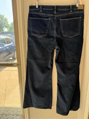 American Eagle High-Rise Flare Dark Blue Women’s Jeans thumbnail 6