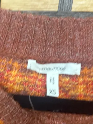 Maurice’s brown and orange fall sweater size XS thumbnail 5