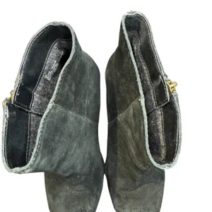 B.o.c Booties Womens Size 7 Black Suede Fringe Ankle Zip Block‎ Heel Casual thumbnail 3