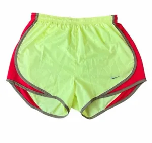 Nike Dri-Fit Tempo 3” High Rise Neon Yellow and Red Track Running Shorts Size XS thumbnail 1