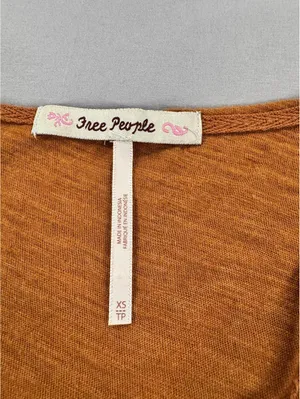 Free People | XS | Rust Sienna Snap Sleeve Tee thumbnail 5