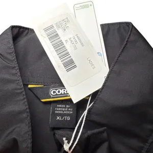 Core365‎ Ladies XL Black Lightweight Full Zip Windbreaker Jacket Logo thumbnail 2