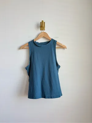 Beyond Yoga Balanced Muscle Tank Teal Blue Sleeveless Activewear Top XS thumbnail 5