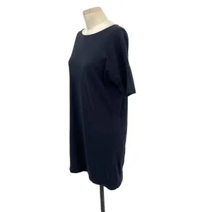 Aritzia Wilfred Free‎ 100% Cotton Black T-shirt Dress Size XS thumbnail 4