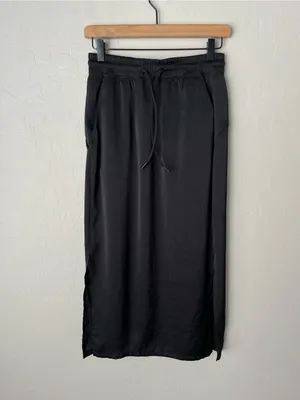 Lululemon Glide Away midi Slip Skirt with pockets Black 6 thumbnail 4