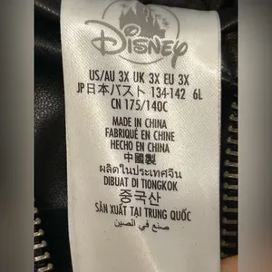 Walt Disney World Jacket Adult 3XL Black Mickey Mouse Bubble Embroidered. thumbnail 6