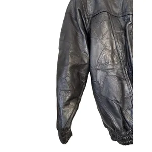 VTG Navarre Leather Co Italian Stone Design Genuine Leather Jacket‎ thumbnail 5
