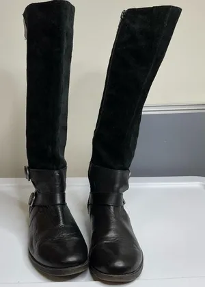 Lucky brand black‎ tall riding boots size 7.5 thumbnail 1
