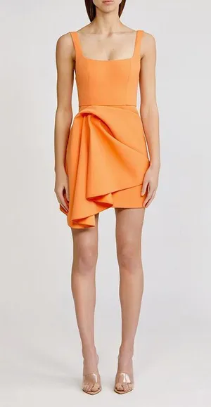NWT Papaya Clarke Draped Crepe Mini Dress thumbnail 11