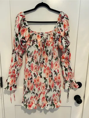 Sau Lee Saulee New Tags “Betty” Floral Punk Dress Mini Ruffle thumbnail 2