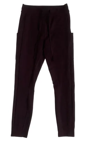 Alo Yoga Women XS‎ Plum Burgundy Cargo Pocket Drawstring Leggings Sweatpants thumbnail 1